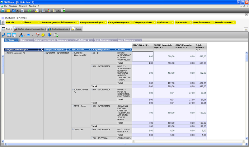 Software Business Intelligence - Pivot Dinamici