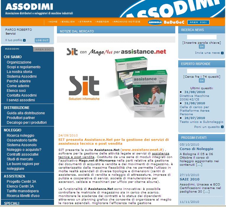 Assistance.net e Assodimi